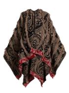 Matchesfashion.com Etro - Tasselled Wool Blend Poncho - Womens - Black