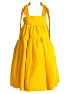Matchesfashion.com Cecilie Bahnsen - Bey Velvet Dress - Womens - Yellow
