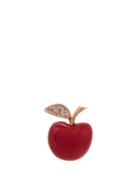 Alison Lou Diamond, Enamel & Yellow-gold Apple Earring