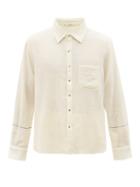 Pro - Embroidered Brushed Wool-twill Shirt - Mens - Cream