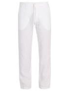 Matchesfashion.com 120% Lino - Mid Rise Linen Trousers - Mens - White