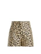 Valentino Leopard-print Brocade Shorts