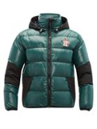 Matchesfashion.com Moncler Grenoble - Gollingher Lacquered Down Filled Ski Jacket - Mens - Dark Green