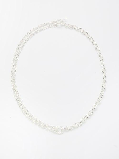 All Blues - Double Sterling-silver Necklace - Womens - Silver