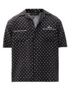 Matchesfashion.com Amiri - Polka-dot Silk-twill Shirt - Mens - Black White