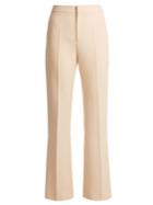 Chloé High-rise Slim-leg Wool-crepe Trousers