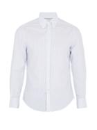 Brunello Cucinelli Striped Single-cuff Oxford-cotton Shirt