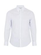 Brunello Cucinelli Striped Single-cuff Oxford-cotton Shirt