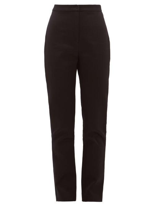 Matchesfashion.com Carl Kapp - Tailored Cotton Sateen Trousers - Womens - Black