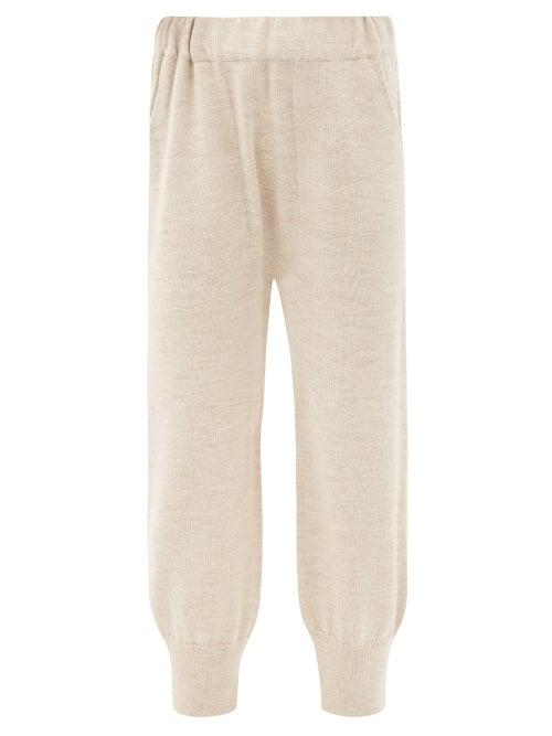 Matchesfashion.com Lauren Manoogian - New Arch Alpaca-blend Track Pants - Womens - Light Beige