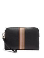 Matchesfashion.com Paul Smith - Signature Stripe Grained Leather Pouch Bag - Mens - Black