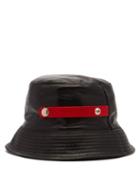 Matchesfashion.com Alexander Mcqueen - Leather Bucket Hat - Mens - Black