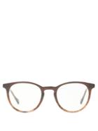 Matchesfashion.com Le Specs - Midpoint Round Acetate Glasses - Womens - Brown