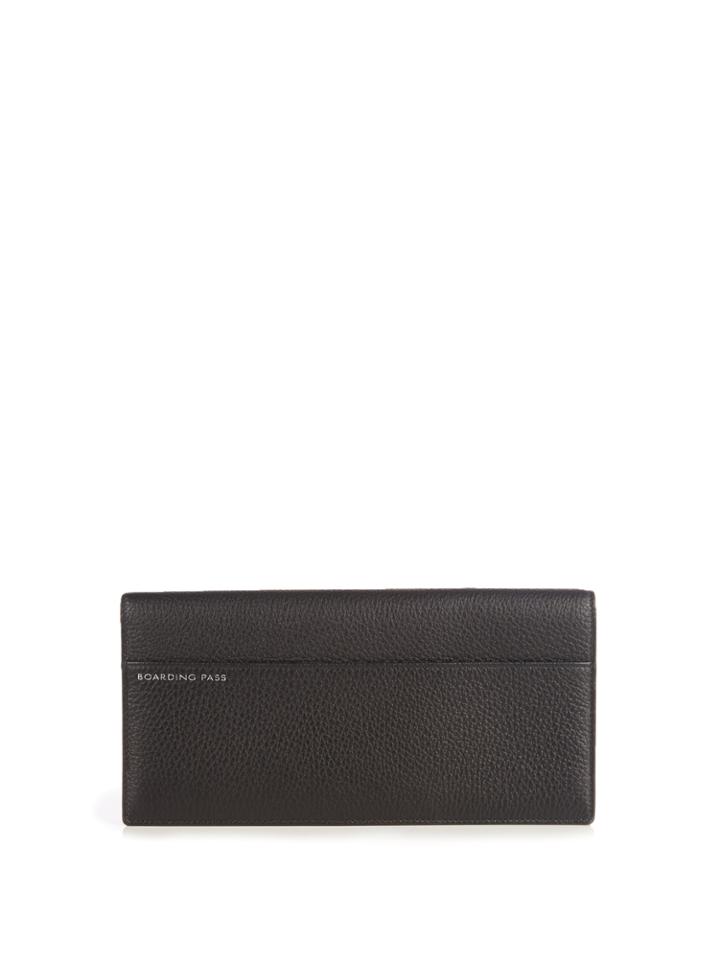 Smythson Burlington Grained-leather Travel Wallet