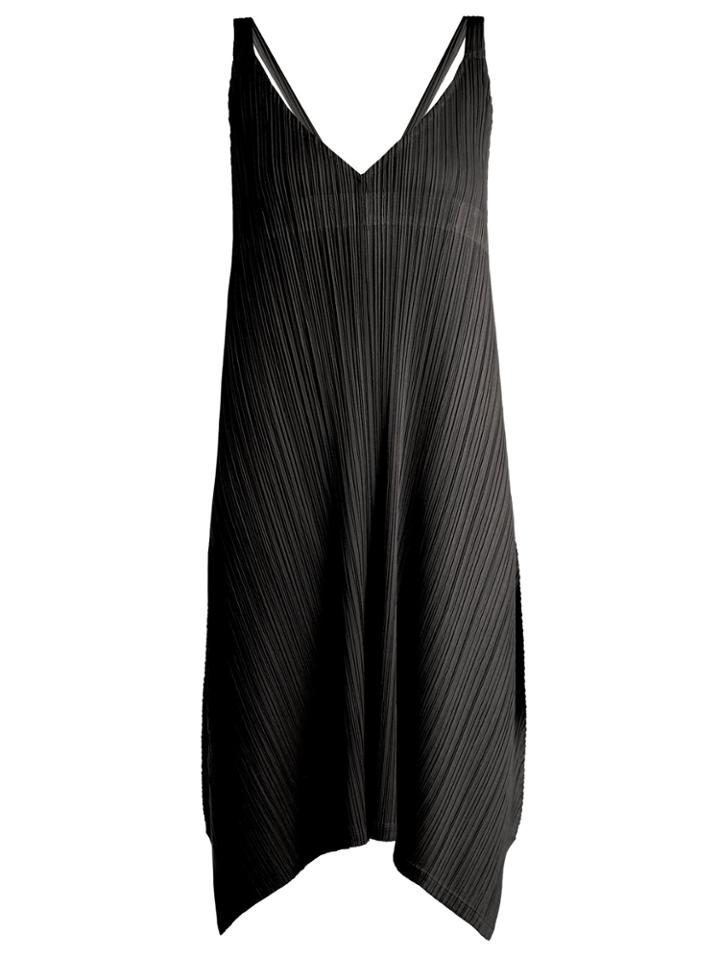 Pleats Please Issey Miyake Pleated Tie-back Dress