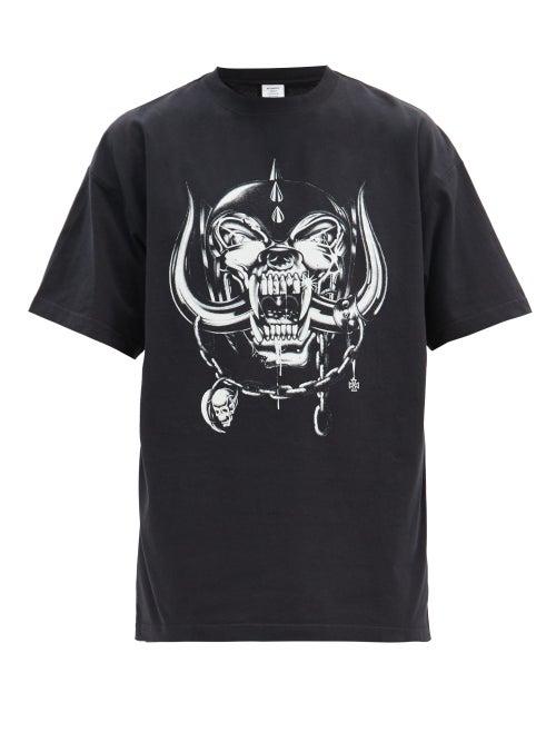 Matchesfashion.com Vetements - X Motrhead Cotton-jersey T-shirt - Mens - Black