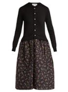 Comme Des Garçons Girl Knitted And Quilted-panel Dress