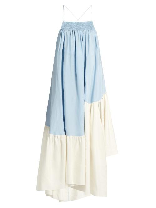 Rachel Comey Mosaic Contrast-panel Midi Dress