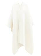 The Row - Darfo Blanket-stitched Cashmere-blend Cape - Womens - Ivory