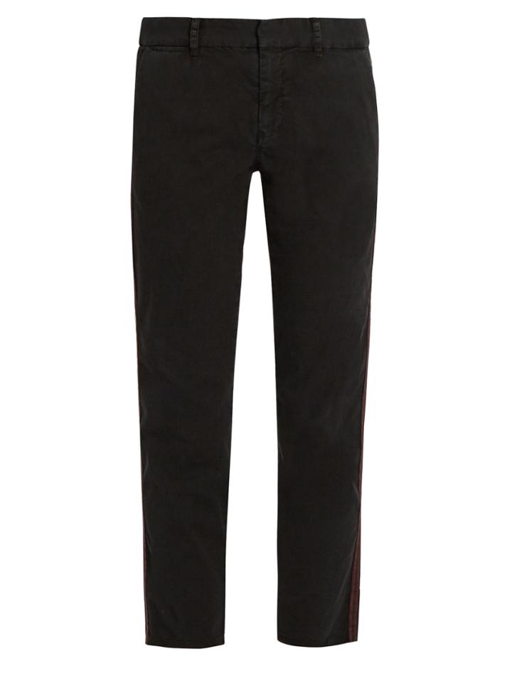 Nili Lotan East Hampton Slim-leg Cotton-blend Trousers