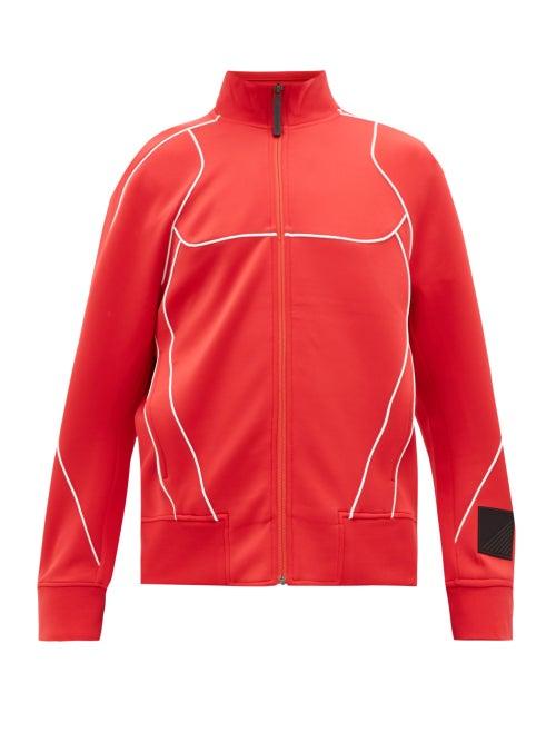 Matchesfashion.com Blackbarrett By Neil Barrett - Soft-shell Piping-detail Track Top - Mens - Red White
