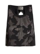 Matchesfashion.com Charli Cohen - Lumen Perforated Front Jersey Cropped Top - Womens - Black