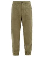 Matchesfashion.com Rag & Bone - Zac Elasticated-waist Linen-blend Trousers - Mens - Light Khaki