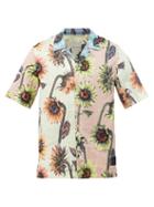 Paul Smith - Sunflower-print Linen-blend Seersucker Shirt - Mens - Multi