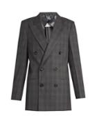 Maison Margiela Double-breasted Checked Wool Jacket
