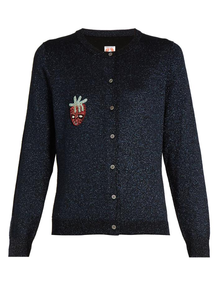Shrimps Caroline Embellished Wool-blend Cardigan