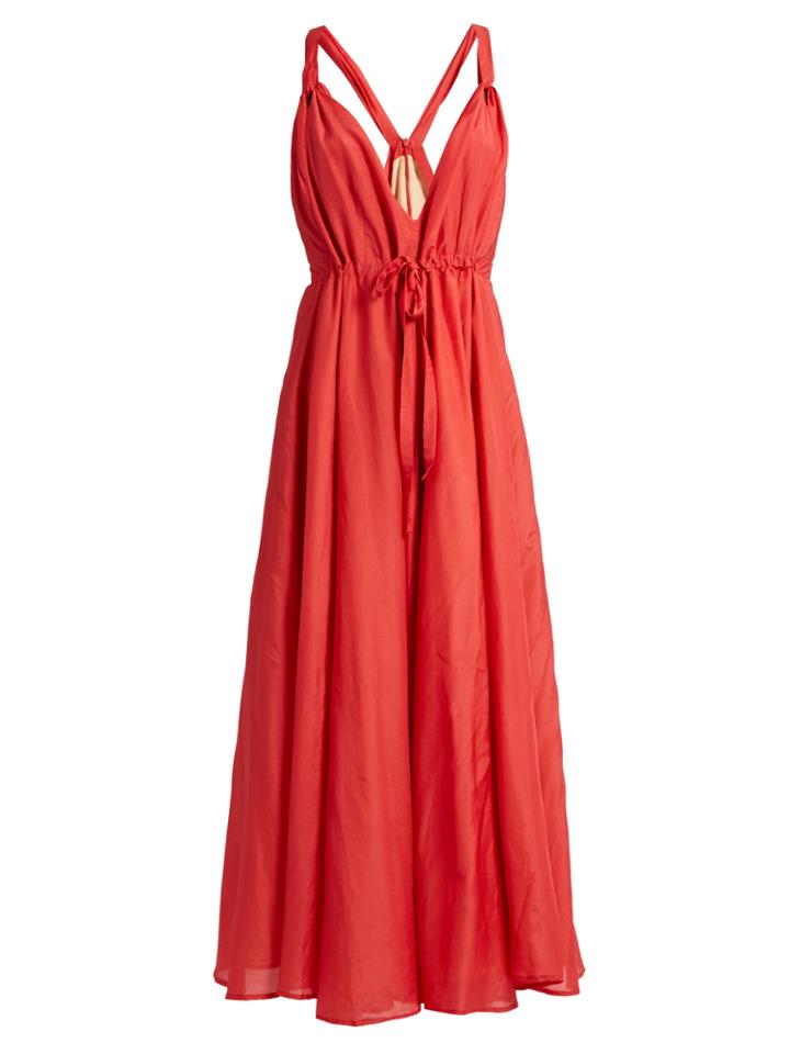 Kalita Jagger V-neck Cotton-blend Voile Dress