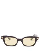 Matchesfashion.com Gucci - Square Frame Acetate Sunglasses - Mens - Black