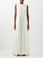 Emilia Wickstead - Aliza Box-pleated Cloqu Jumpsuit - Womens - Ivory