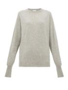 Matchesfashion.com Raey - Raglan Sleeve Boyfriend Fit Cashmere Jumper - Womens - Grey