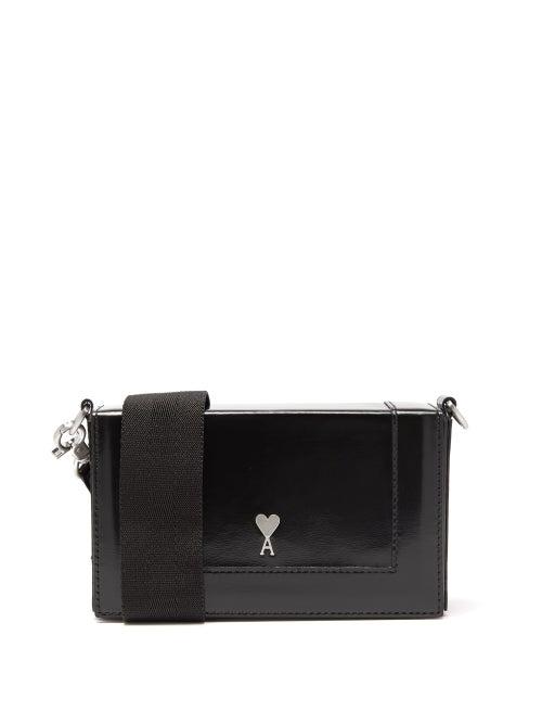 Ami - Ami De Caur Leather Cross-body Bag - Mens - Black
