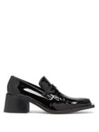 Matchesfashion.com Martine Rose - Bagleys Crocodile-embossed Patent-leather Loafers - Womens - Black