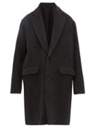 Matchesfashion.com Raey - Single Breasted Wool Blend Coat - Mens - Charcoal