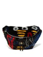 Matchesfashion.com Aries - X Jeremy Deller Dude Faux Fur Belt Bag - Womens - Black Multi