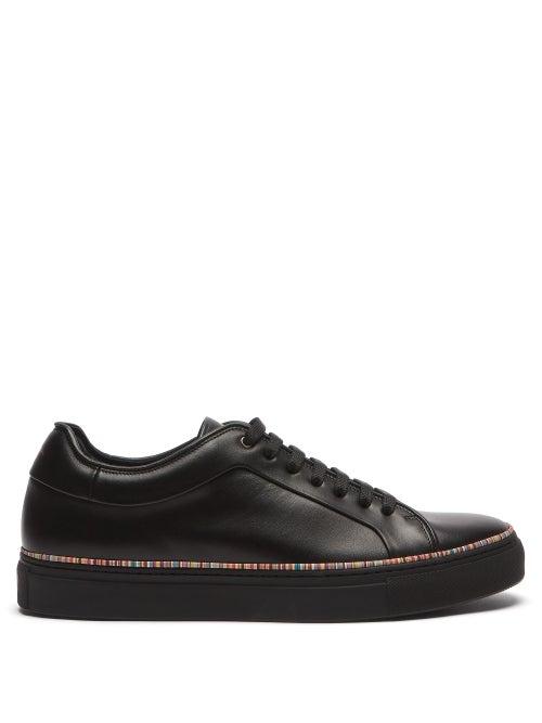 Matchesfashion.com Paul Smith - Basso Signature-stripe Tasselled Leather Trainers - Mens - Black Multi