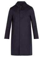 Matchesfashion.com Mackintosh - Bonded Cotton Overcoat - Mens - Navy