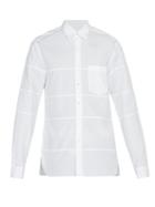 Matchesfashion.com Lanvin - Panelled Cotton Shirt - Mens - White