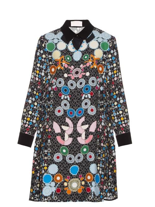 Peter Pilotto Ace Geometric-print Crepe Dress