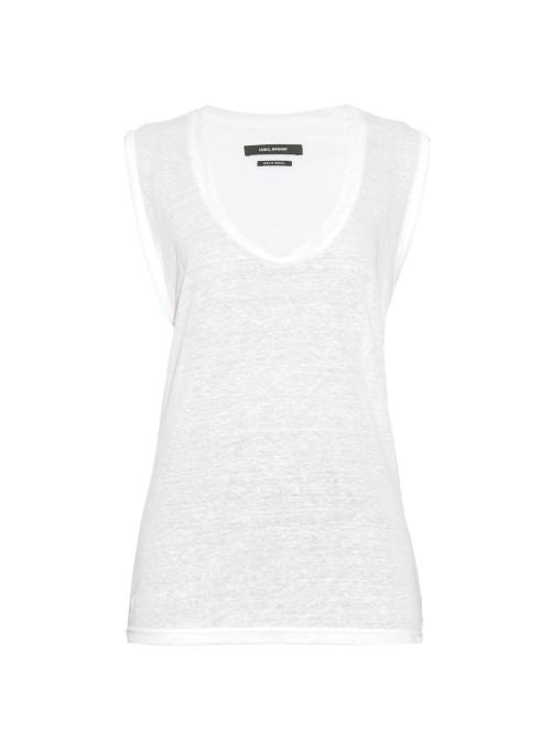 Isabel Marant Maik Linen-jersey T-shirt