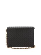 Matchesfashion.com Bottega Veneta - Intrecciato Leather Clutch - Womens - Black