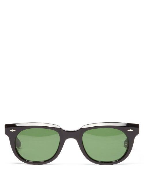 Matchesfashion.com Jacques Marie Mage - Sturges Square Acetate Sunglasses - Womens - Black