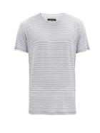 Matchesfashion.com Rag & Bone - Air Striped Linen-blend Jersey T-shirt - Mens - Blue Stripe