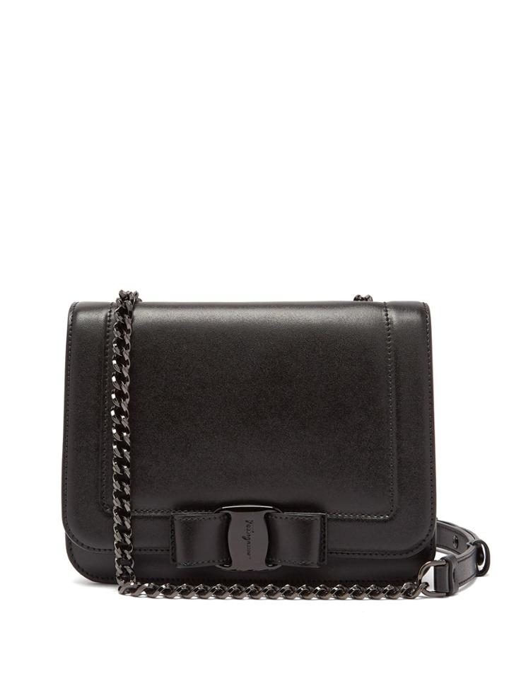 Salvatore Ferragamo Vara Leather Cross Body Bag