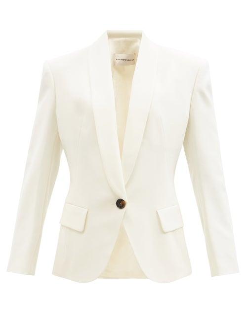 Alexandre Vauthier - Wool-blend Grain-de-poudre Jacket - Womens - White