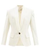 Alexandre Vauthier - Wool-blend Grain-de-poudre Jacket - Womens - White