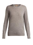 Matchesfashion.com Burberry - Bempton Merino Wool Sweater - Womens - Grey